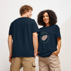 Unisex organic ribbed neck t-shirt - Grow Where Planted